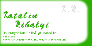 katalin mihalyi business card